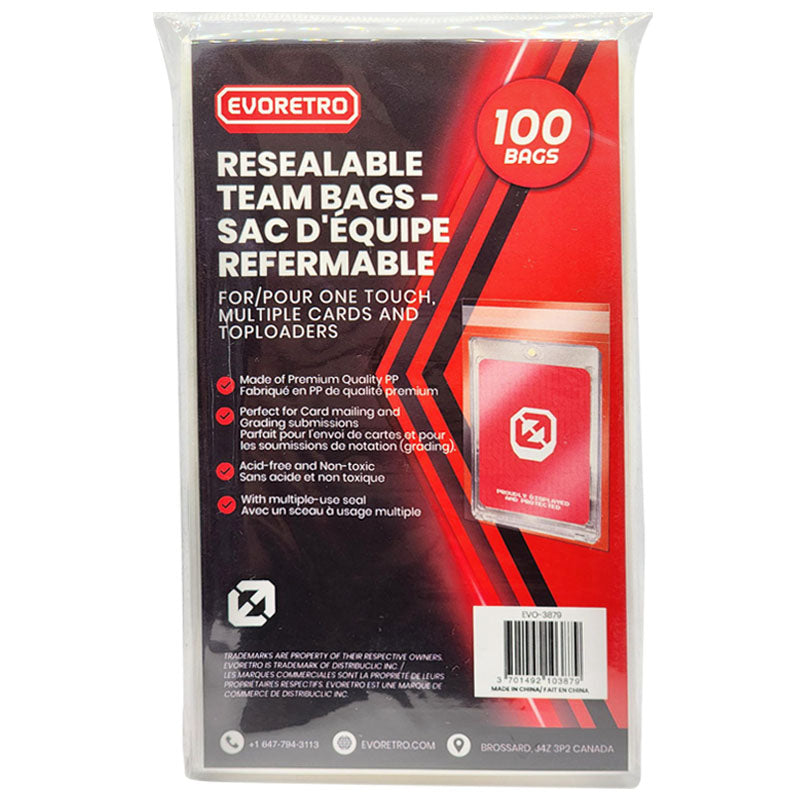 Evoretro: Resealable Team Bags