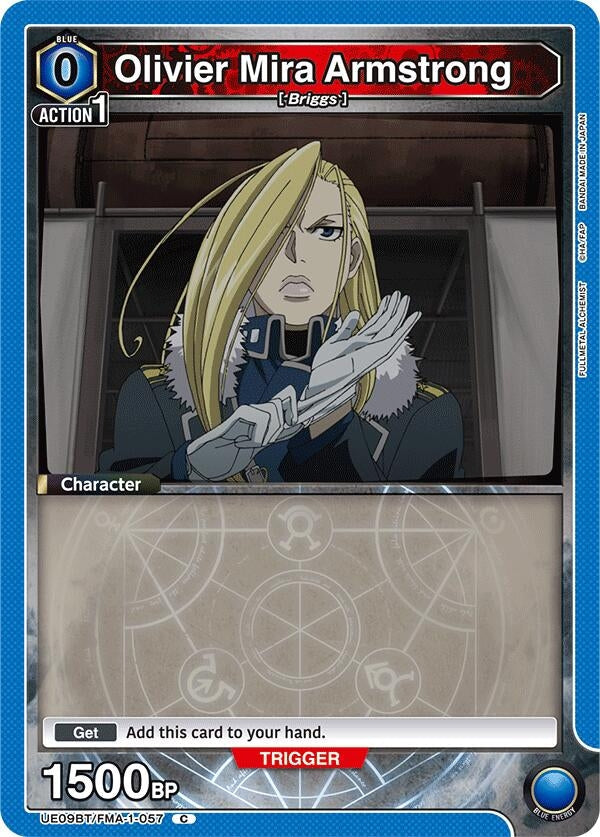 Olivier Mira Armstrong (057) (Box Topper Foil) (UE09BT/FMA-1-057) (UE09BT: FULLMETAL ALCHEMIST)