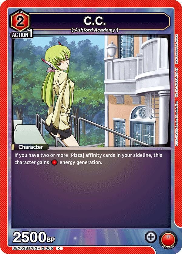 C.C. (065) (Box Topper Foil) (UEX03BT/CGH-2-065) (UEX03BT: CODE GEASS: Lelouch of the Rebellion Vol.2)