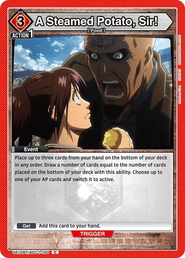 A Steamed Potato, Sir! (UE10BT/AOT-1-100) (UE10BT: Attack on Titan)