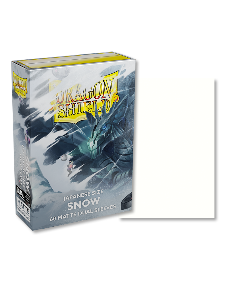 Dragon Shield - 60ct Japanese Size - Dual - Snow Matte