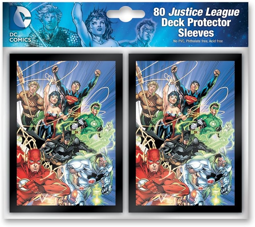 justice league card sleeves Justice League Deck Protector Sleeves 80 – Arctic Rift Cards