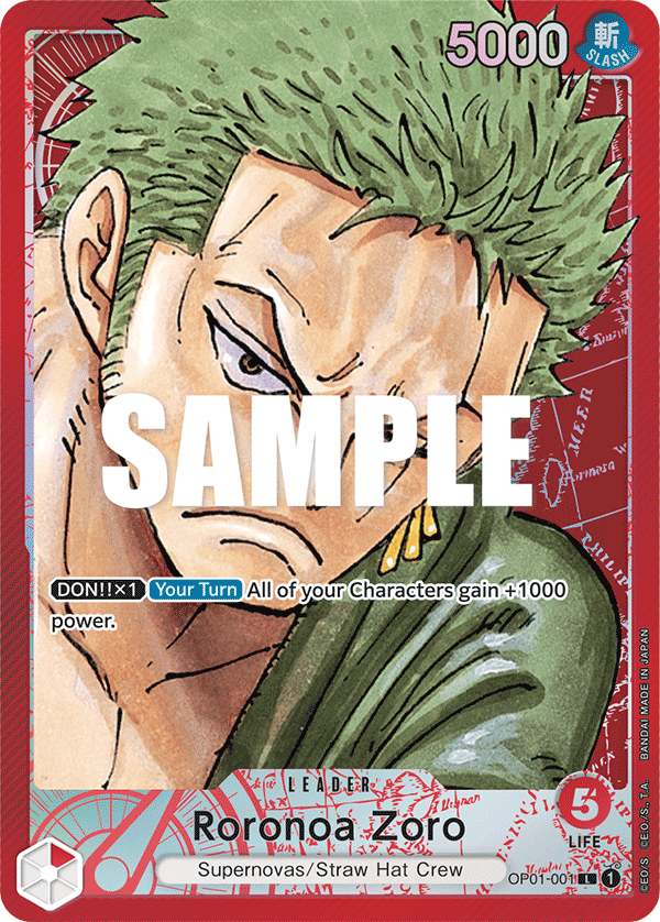 Roronoa Zoro - OP01-001 (Parallel) – Arctic Rift Cards