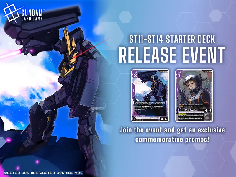 GUNDAM CARD GAME ST11-14 Release Event