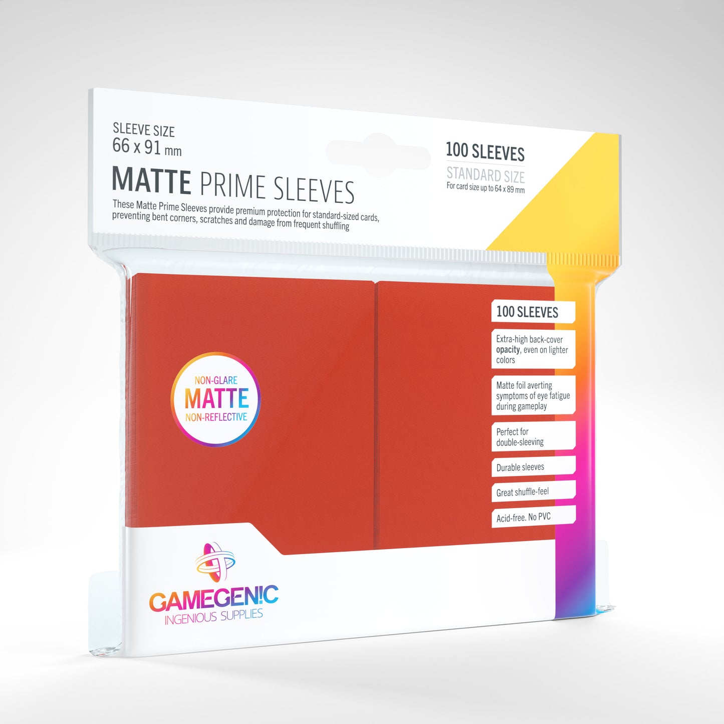 Gamegenic Matte Prime Sleeves 100
