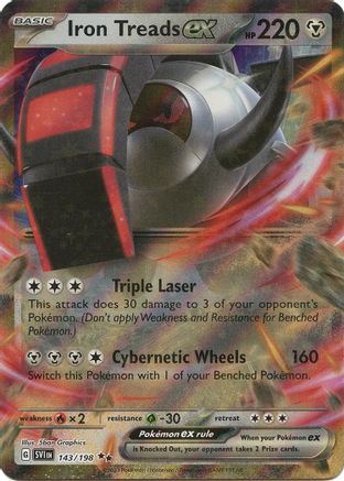 Iron Treads ex (143/198) [SV01: Scarlet & Violet Base Set] Holofoil