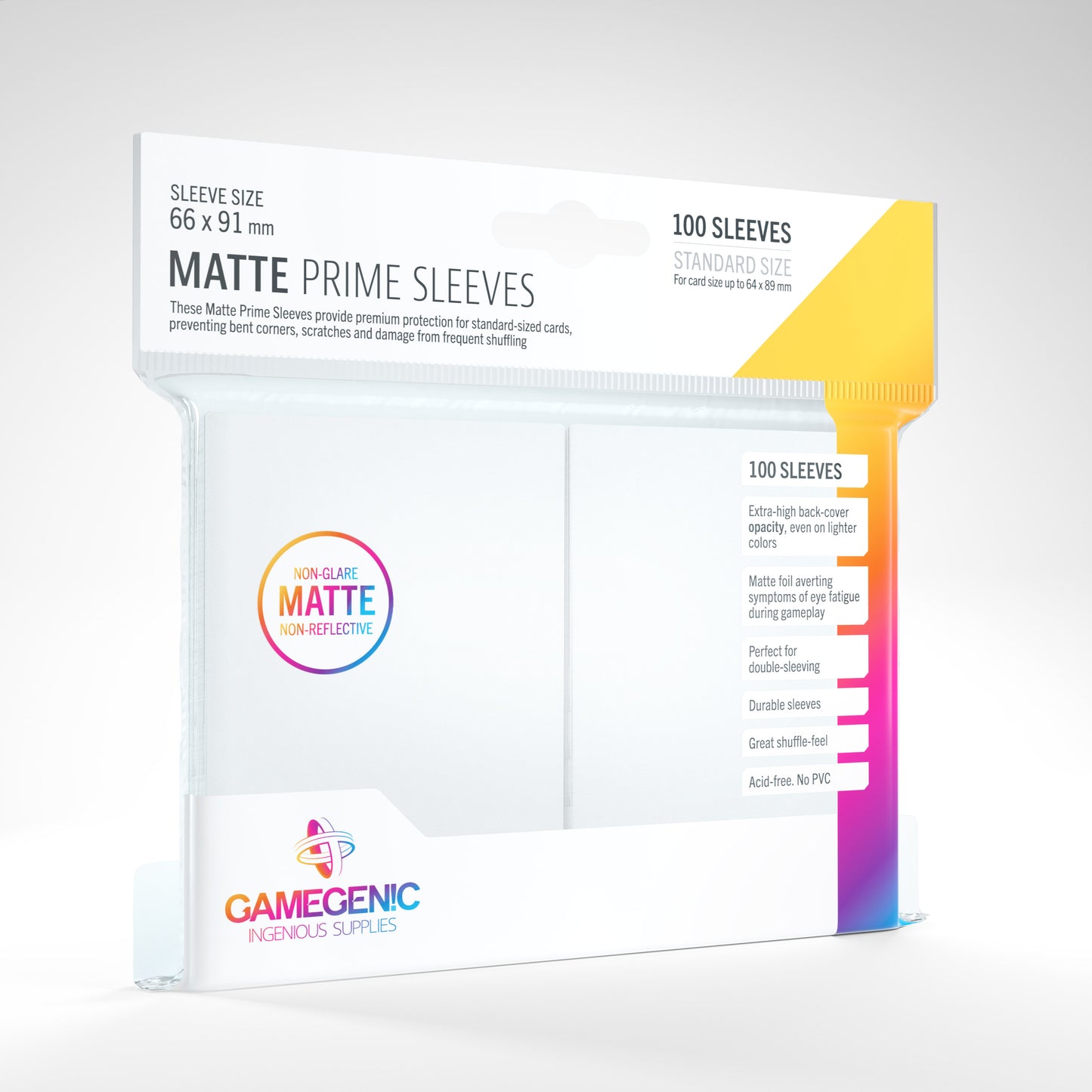 Gamegenic Matte Prime Sleeves 100
