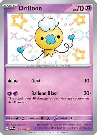 Drifloon (155/091) Holofoil [SV: Paldean Fates]