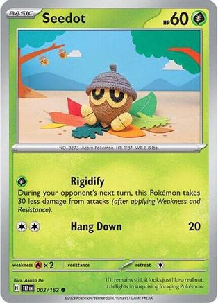 Seedot (3/162) Reverse Holofoil [SV05: Temporal Forces]