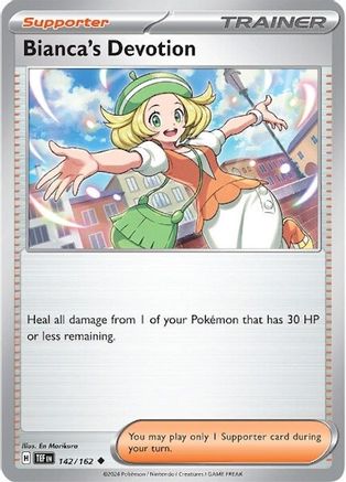 Bianca's Devotion (142/162) Reverse Holofoil [SV05: Temporal Forces]