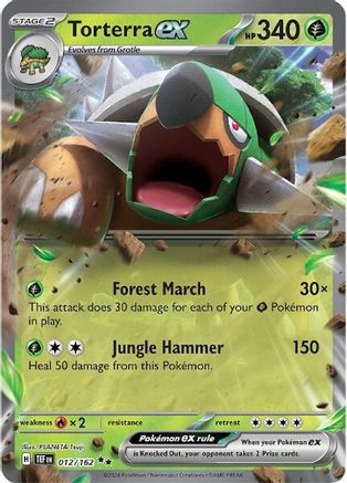 Torterra ex (012/162) Holofoil [SV05: Temporal Forces]