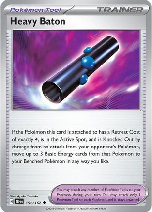 Heavy Baton (151/162) Reverse Holofoil [SV05: Temporal Forces]