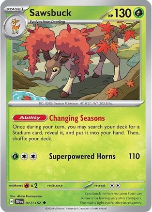 Sawsbuck (17/162)  [SV05: Temporal Forces]