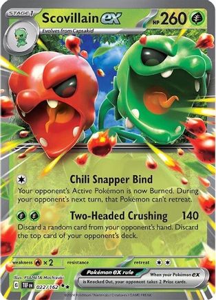 Scovillain ex (022/162) Holofoil [SV05: Temporal Forces]
