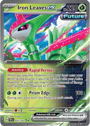 Iron Leaves ex (025/162) Holofoil [SV05: Temporal Forces]