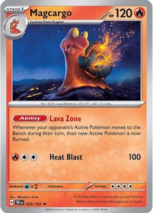 Magcargo (29/162) Holofoil [SV05: Temporal Forces]