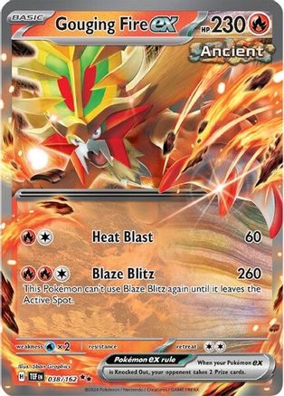 Gouging Fire ex (038/162) Holofoil [SV05: Temporal Forces]