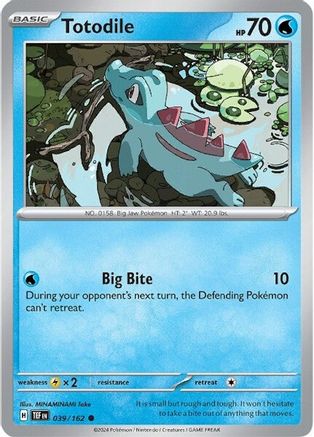 Totodile (39/162) Reverse Holofoil [SV05: Temporal Forces]