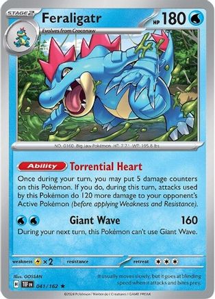 Feraligatr (41/162) Reverse Holofoil [SV05: Temporal Forces]