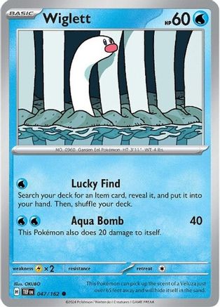 Wiglett (47/162) Reverse Holofoil [SV05: Temporal Forces]