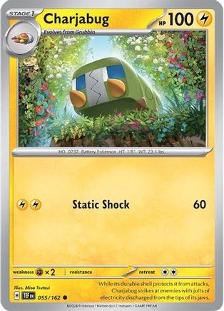 Charjabug (55/162) Reverse Holofoil [SV05: Temporal Forces]
