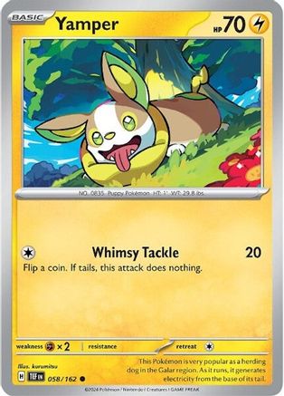 Yamper (58/162) Reverse Holofoil [SV05: Temporal Forces]
