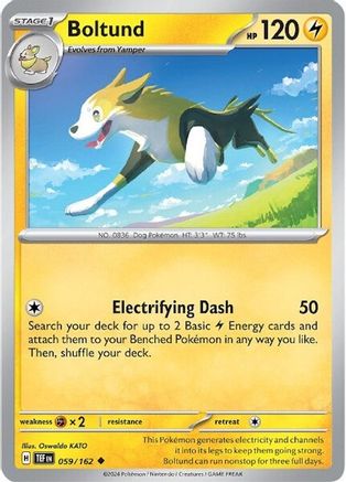 Boltund (59/162) Reverse Holofoil [SV05: Temporal Forces]