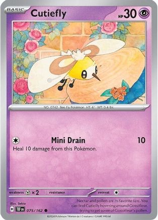Cutiefly (75/162) Reverse Holofoil [SV05: Temporal Forces]