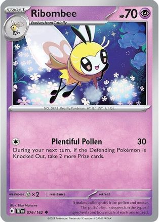 Ribombee (76/162) Reverse Holofoil [SV05: Temporal Forces]
