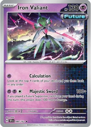 Iron Valiant (80/162) Holofoil [SV05: Temporal Forces]