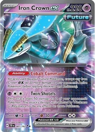 Iron Crown ex (081/162) Holofoil [SV05: Temporal Forces]