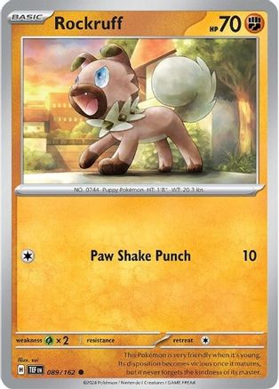 Rockruff (89/162) Reverse Holofoil [SV05: Temporal Forces]