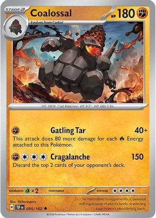 Coalossal (95/162) Reverse Holofoil [SV05: Temporal Forces]