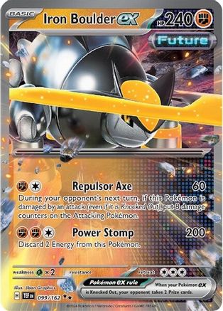 Iron Boulder ex (099/162) Holofoil [SV05: Temporal Forces]