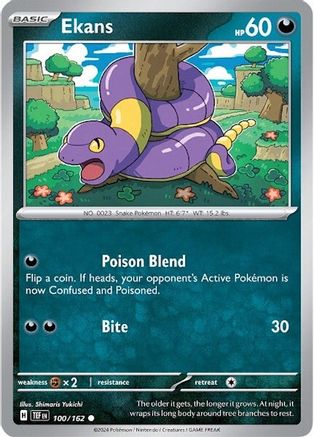 Ekans (100/162) Reverse Holofoil [SV05: Temporal Forces]