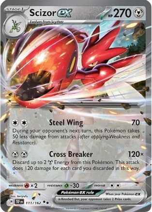 Scizor ex (111/162) Holofoil [SV05: Temporal Forces]