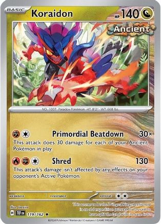 Koraidon (119/162) Reverse Holofoil [SV05: Temporal Forces]