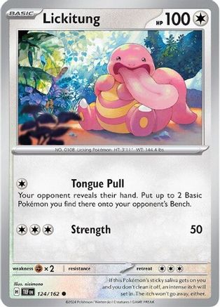 Lickitung (124/162) Reverse Holofoil [SV05: Temporal Forces]