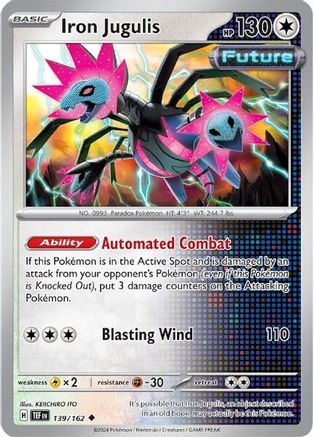 Iron Jugulis (139/162) Reverse Holofoil [SV05: Temporal Forces]