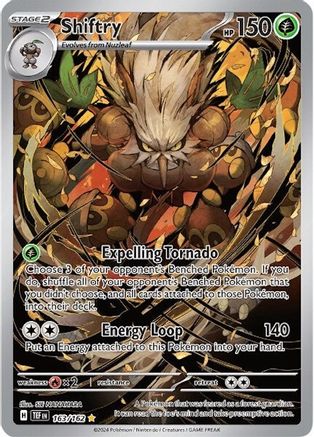 Shiftry (163/162) Holofoil [SV05: Temporal Forces]