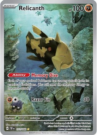 Relicanth (173/162) Holofoil [SV05: Temporal Forces]