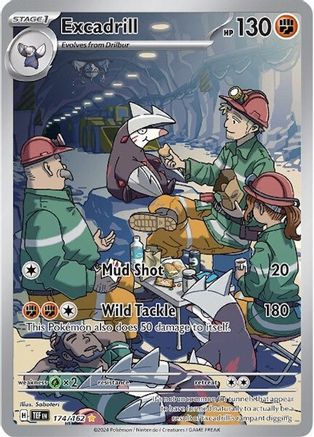 Excadrill (174/162) Holofoil [SV05: Temporal Forces]