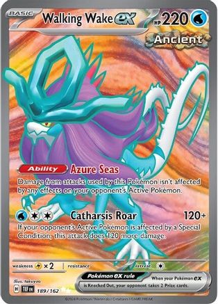 Walking Wake ex (189/162) Holofoil [SV05: Temporal Forces]
