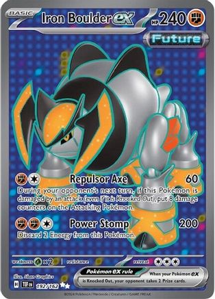 Iron Boulder ex (192/162) Holofoil [SV05: Temporal Forces]