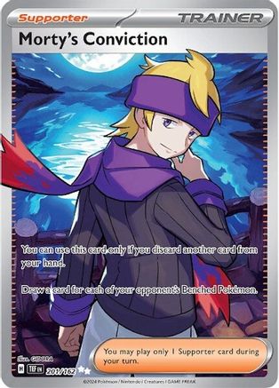 Morty's Conviction (201/162) Holofoil [SV05: Temporal Forces]