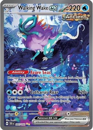 Walking Wake ex (205/162) Holofoil [SV05: Temporal Forces]