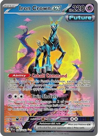 Iron Crown ex (206/162) Holofoil [SV05: Temporal Forces]