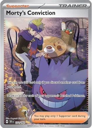 Morty's Conviction (211/162) Holofoil [SV05: Temporal Forces]