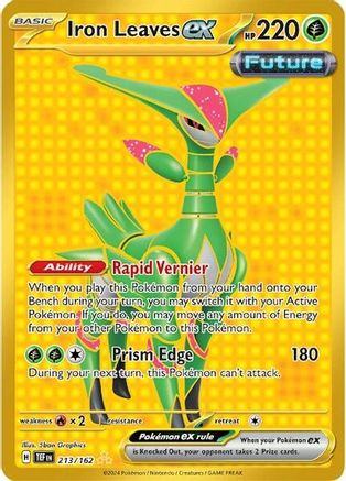 Iron Leaves ex (213/162) Holofoil [SV05: Temporal Forces]