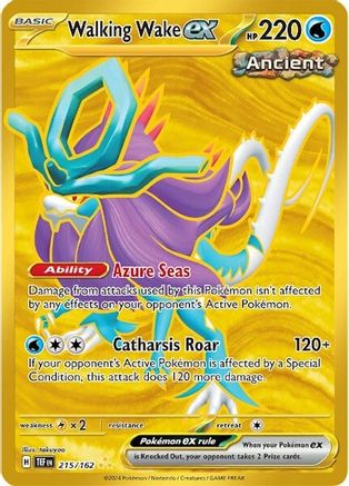 Walking Wake ex (215/162) Holofoil [SV05: Temporal Forces]
